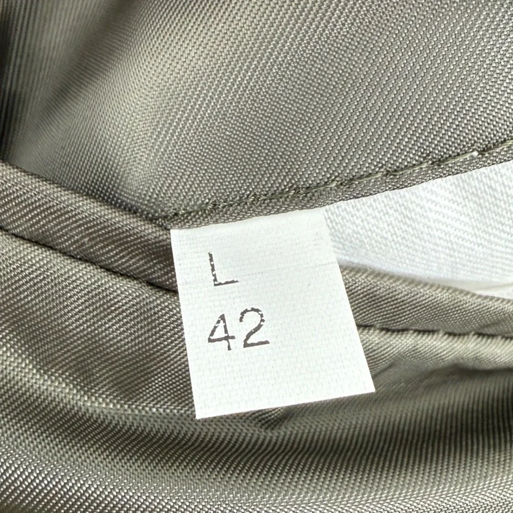 CRICKETEER Mens Blazer‎ Jacket Size 42 LGrey Cotton Polyester Two Button